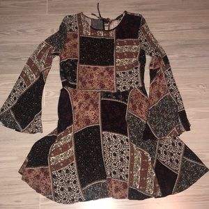 Flowy, patch-work dress